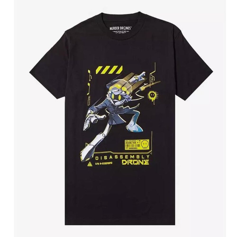HOT TOPIC Men's Murder Drones N T-Shirt Size M In Black
